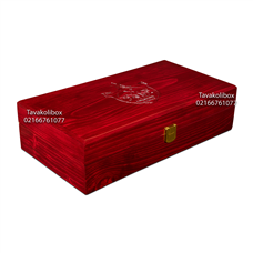 جعبه ساعت 12 خونه کلیددار چوب طبیعی بالشتک لوکس مدل : TW-2308