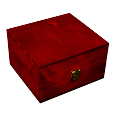 جعبه ساعت طرح مربعی درب اوریب چوب طبیعی مدل : TW-2469