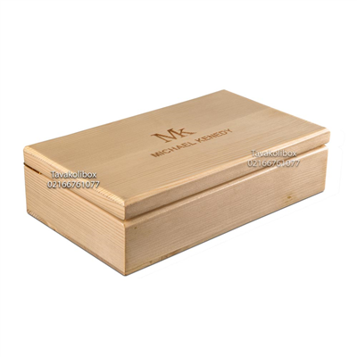 جعبه دمنوش 8 خونه چوب طبیعی مدل : TW-7015