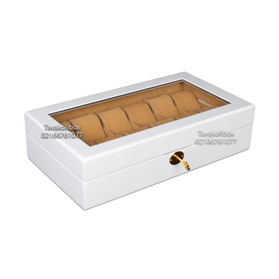 جعبه 12 خونه کلید دار طرح چوب بالشتک لوکس مدل : TW-2298