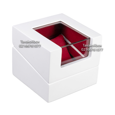 جعبه ساعت طرح وایندر بالشتک معمولی درب شیشه ای مدل : TW-2343