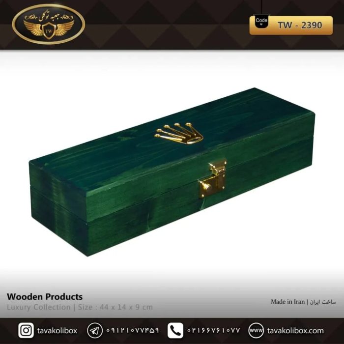 جعبه ۵ خانه سوپر لاکچری چوب طبیعی مدل : TW-2390 - Image 2