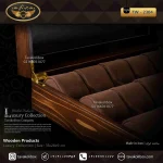 جعبه ساعت 18 خونه لوکس درب دار بالشتک لوکس رنگ قهوه ای مدل : TW-2304 - Image 3