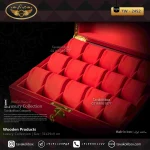 جعبه ساعت 15 خونه لوکس بالشتک لوکس رنگ قرمز مدل : TW-2452