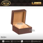جعبه ساعت 1 خونه درب دار بالشتک معمولی رنگ قهوه ای مدل : TW-2209