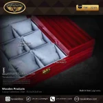 جعبه ساعت 6 خونه 3 درب بالشتک معمولی رنگ آلبالویی مدل : TW-2219 - Image 3