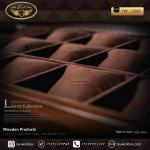 جعبه ساعت 27 خونه کشودار بالشتک معمولی چوب طبیعی رنگ قهوه ای مدل : TW-2295 - Image 6