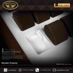 استند ساعت 28 خونه بالشتک لوکس رنگ سفید قهوه ای مدل : TW-2365 - Image 2
