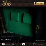 جعبه ساعت 2 خونه ایستاده کلیددار -کشودار بالشتک لوکس رنگ سبز یشمی مدل : TW-2488