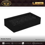 استند ساعت 12 خونه بالشتک لوکس چوب طبیعی رنگ مشکی مدل : TW-2669