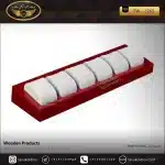 استند ساعت 6 خونه بالشتک لوکس رنگ آلبالویی مدل : TW-2265