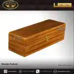 جعبه ساعت 5 خونه درب دار بالشتک لوکس رنگ قهوه ای مدل : TW-2356