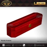 جعبه ساعت 6 خونه لوکس 8 ضلعی بالشتک لوکس رنگ قرمز مدل : TW-2280