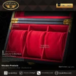 جعبه ساعت 3 خونه اوریب بالشتک لوکس رنگ مشکی مدل : TW-2450 - Image 3