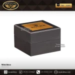 جعبه ساعت 1 خونه درب دار بالشتک معمولی رنگ مشکی-قرمز مدل : TW-2209