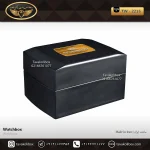جعبه ساعت 1 خونه درب دار مستطیل بالشتک معمولی رنگ مشکی مدل : TW-2215