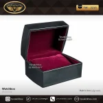 جعبه ساعت 1 خونه درب دار مستطیل بالشتک معمولی رنگ مشکی مدل : TW-2215