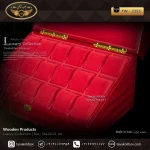 جعبه ساعت 18 خونه درب دار بالشتک لوکس شیبدار وایندر رنگ قرمز مدل : TW-2355