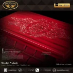 جعبه ساعت 18 خونه درب دار بالشتک لوکس شیبدار وایندر رنگ قرمز مدل : TW-2355