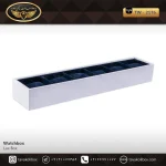 استند ساعت 6 خونه بدون درب بالشتک معمولی رنگ سفید-سبز مدل : TW-2176