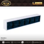 استند ساعت 6 خونه بدون درب بالشتک معمولی رنگ سفید-سبز مدل : TW-2176 - Image 2