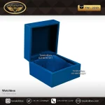 جعبه ساعت 1 خونه درب دار بالشتک معمولی رنگ آبی مدل : TW-2210