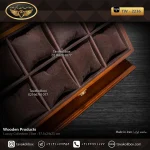 جعبه ساعت 8 خونه اوریب بالشتک معمولی رنگ قهوه ای مدل : TW-2236 - Image 3