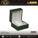 جعبه ساعت 1 خونه لوکس درب دار بالشتک معمولی رنگ سبز مدل : TW-2387