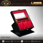 جعبه ساعت 3 خونه اوریب بالشتک لوکس رنگ مشکی مدل : TW-2450