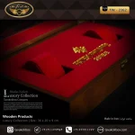 جعبه ساعت 2 خونه لوکس درب دار بالشتک لوکس چوب طبیعی رنگ قهوه ای مدل : TW-2362