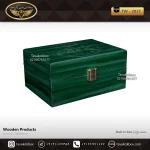 جعبه ساعت 1 خونه لوکس بالشتک لوکس رنگ سبز مدل : TW-2017