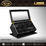 جعبه ساعت 8 خونه اوریب بالشتک معمولی رنگ مشکی مدل : TW-2236