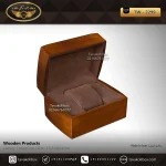 جعبه ساعت 1 خونه درب دار بالشتک لوکس رنگ قهوه ای مدل : TW-2299