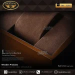 جعبه ساعت 1 خونه درب دار بالشتک لوکس رنگ قهوه ای مدل : TW-2299 - Image 4