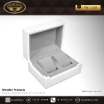 جعبه ساعت 2 خونه لوکس بالشتک لوکس رنگ سفید مدل : TW-2321