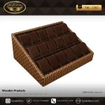 استند ساعت 18 خونه اوریب بالشتک لوکس رنگ قهوه ای مدل : TW-2382