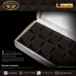 جعبه ساعت 10 خونه سوپرلاکچری زیپدار بالشتک لوکس چرم رنگ سفید مدل : TW-2565