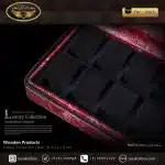 جعبه ساعت 10 خونه سوپرلاکچری زیپدار بالشتک لوکس چرم رنگ قرمز مدل : TW-2565