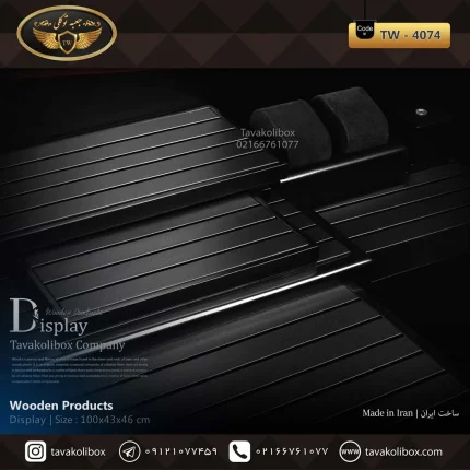 دیسپلی ساعت لوکس رنگ مشکی مدل : TW-4074