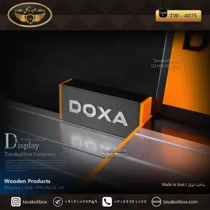 دیسپلی ساعت لوکس رنگ نقره ای-مشکی مدل : TW-4075