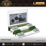 دیسپلی ساعت لوکس رنگ سفید-سبز مدل : TW-4109