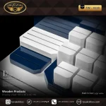 دیسپلی ساعت لوکس رنگ سفید-سورمه ای مدل : 4118