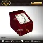 جعبه ساعت 3 خونه بالشتک لوکس وایندر 1 موتوره لب خم رنگ آلبالویی-سفید مدل : TW-6002