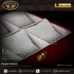 جعبه ساعت 6 خونه درب چوبی بالشتک معمولی چوب طبیعی رنگ قرمز مدل : TW-2305