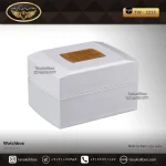 جعبه ساعت 1 خونه درب دار بالشتک معمولی رنگ سفید-مشکی مدل : TW-2215