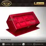 جعبه ساعت 8 خونه اوریب بالشتک معمولی رنگ قرمز مدل : TW-2236