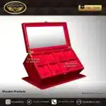 جعبه ساعت 8 خونه اوریب بالشتک معمولی رنگ قرمز مدل : TW-2236