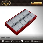 استند ساعت 12 خونه بدون درب بالشتک لوکس رنگ آلبالویی مدل : TW-2267