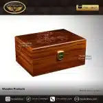 جعبه ساعت 1 خونه لوکس بالشتک لوکس رنگ قهوه ای مدل : TW-2017