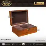 جعبه ساعت 1 خونه لوکس بالشتک لوکس رنگ قهوه ای مدل : TW-2017